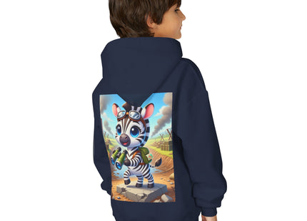 Zebra Lookout Youth Heavy Blend Hooded Sweatshirt