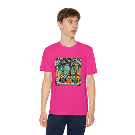 Night of the Trick-or-Treating Owlets Youth Competitor Tee
