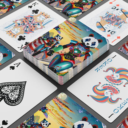 Cyber Punk Robots Playing Cards