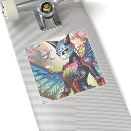 Cyberpunk Chic Kiss-Cut Stickers (4 Sizes)