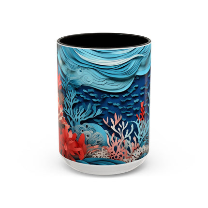 Enchanting Underwater Scene Colorful Mugs (11oz, 15oz)
