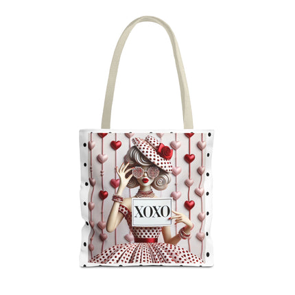 Fashionably Yours, XOXO Tote Bag (AOP)