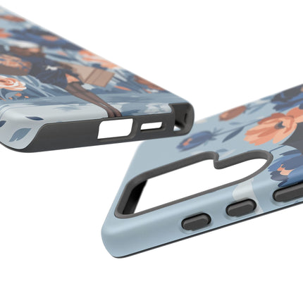 ☂️🌺 The Lady Of The Traveling Garden Phone Case – Art Deco Floral Adventure