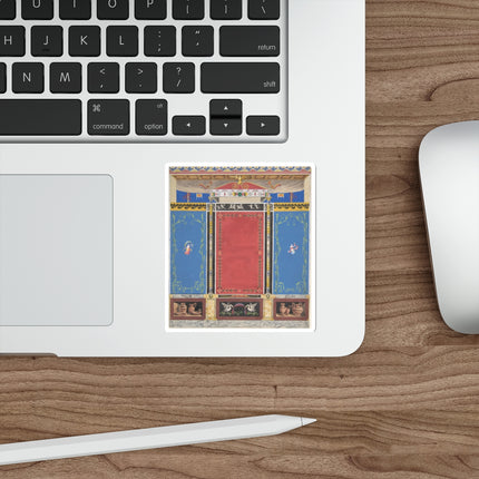 Columns with a Pair of Swans Die-Cut Stickers (5 Sizes)