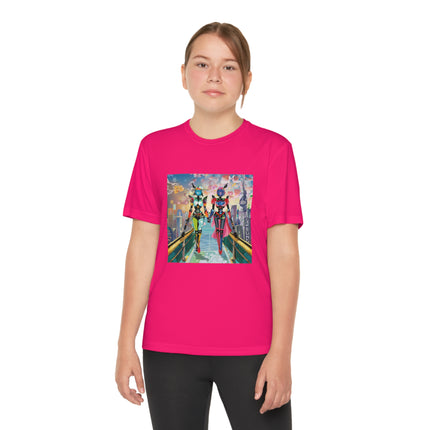 Cyber Punk Robot Models Youth Competitor Tee