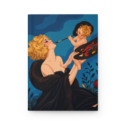 🎨🌹 The Lady Of The Midnight Beauty Atelier Hardcover Journal – Art Deco Floral Glamour