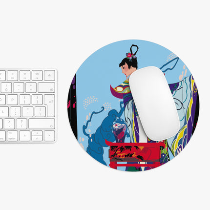 A Visual Journey by Umberto Brunelleschi Mouse Pad, Round and Rectangle
