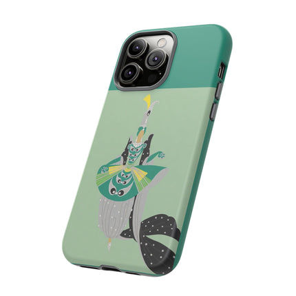 Peacock Dancer Phone Case – Opulent Glamour & Theatrical Elegance