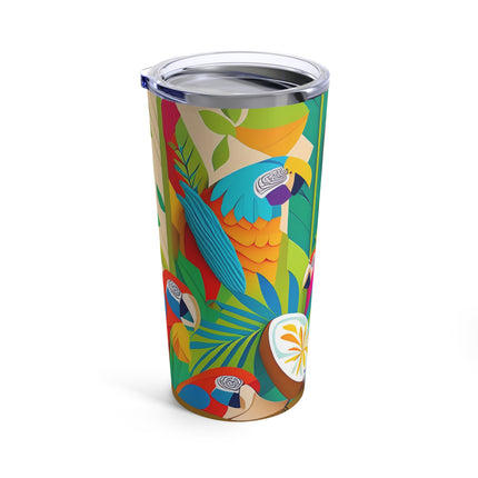 Colorful Macaws Tumbler 20oz