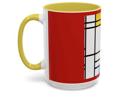 Place de la Concorde by Piet Mondrian Colorful Mugs (11oz, 15oz)
