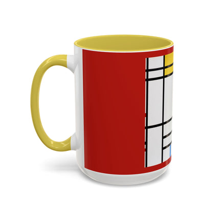 Place de la Concorde by Piet Mondrian Colorful Mugs (11oz, 15oz)