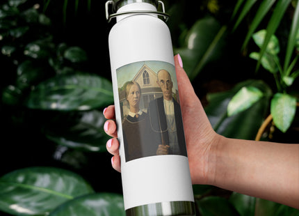 American Gothic by Grant Wood Copper Vacuum Insulated Bottle, 22oz