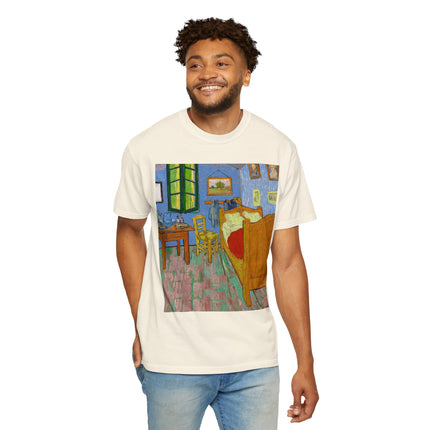 The Bedroom by Vincent van Gogh Unisex Garment-Dyed T-shirt