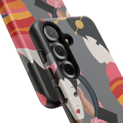 Geisha Mirror Phone Case – Elegant Reflection & Timeless Beauty