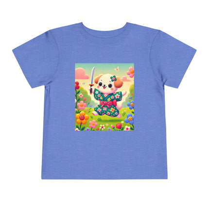 Blossom Pup’s Joyful Journey Toddler Short Sleeve Tee