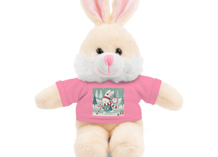 Candy Cane Timekeeper Bunny Stuffed Animals with Tee
