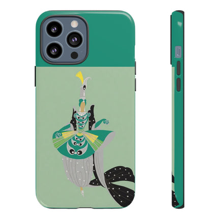 Peacock Dancer Phone Case – Opulent Glamour & Theatrical Elegance