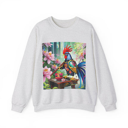 Cyberpunk Rooster Unisex Heavy Blend™ Crewneck Sweatshirt