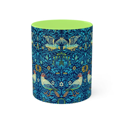 Bird by William Morris Colorful Mugs, 11oz