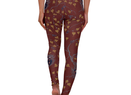 Art Nouveau Flower Pattern by Émile-Alain Séguy High Waisted Yoga Leggings (AOP)
