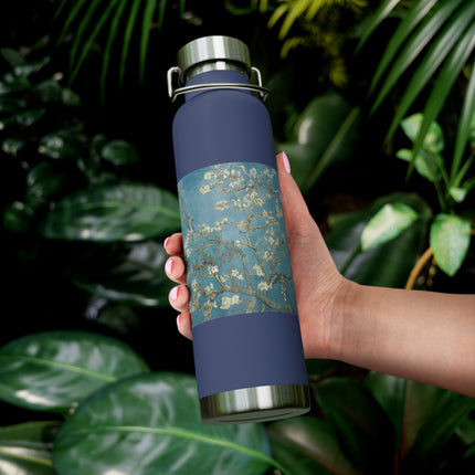 Almond Blossom by Vincent van Gogh Copper Vacuum Insulated Bottle, 22oz