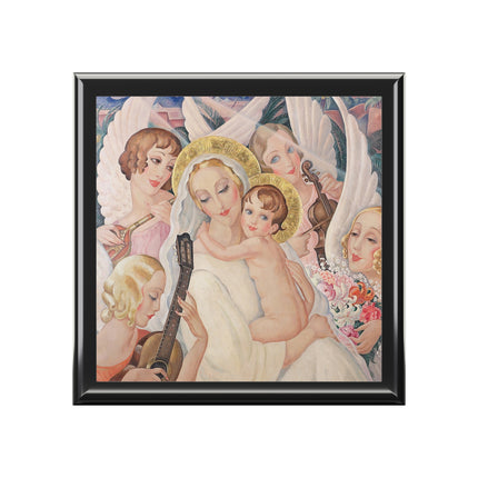 Madonna with Child Surrounded by Musical Angels by Gerda Wegener Jewelry Box