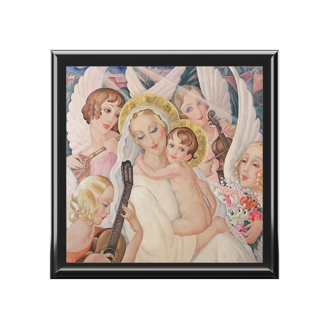 Madonna with Child Surrounded by Musical Angels by Gerda Wegener Jewelry Box