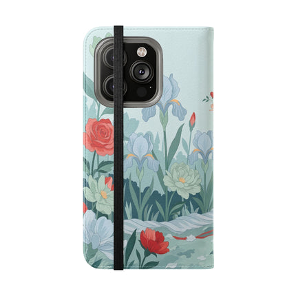🌹💌 The Secret Rose Garden Courtship Flip Case – Art Deco Floral Romance