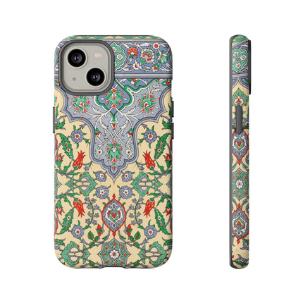 Arabic Art Pattern, Plate by Emile Prisse d’Avennes Phone Cases