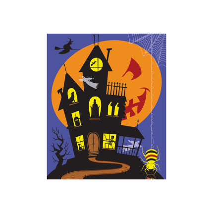 Halloween Night at the Haunted House Fine Art Posters