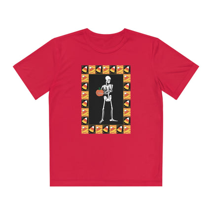 Candy Corn Skeleton Youth Competitor Tee