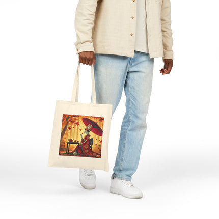 Theatrical Harvest Rabbit Cotton Canvas Tote Bag