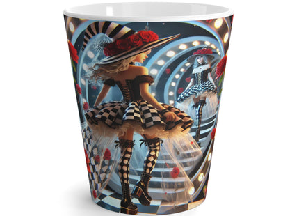 Halloween Witch Through the Mirror Latte Mug