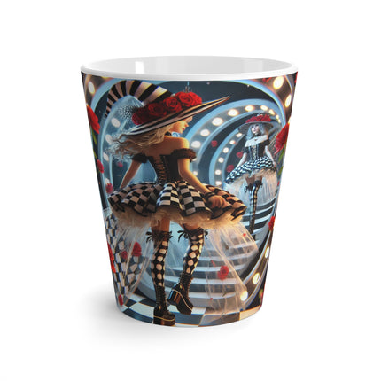 Halloween Witch Through the Mirror Latte Mug