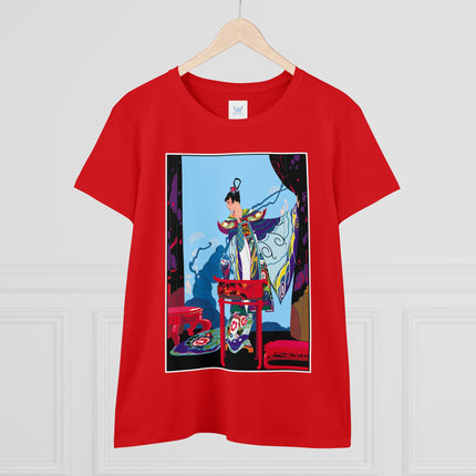 A Visual Journey by Umberto Brunelleschi Women's Midweight Cotton Tee