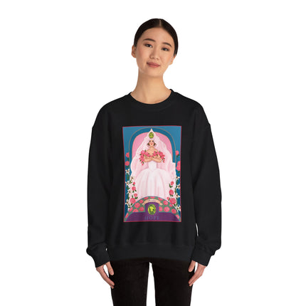 August & Peridot (from the Gem Series) by Sofia Chiostri Unisex Heavy Blend™ Crewneck Sweatshirt