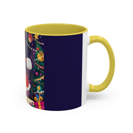 🎄❄️ The Christmas Snowball Dance Colorful Mug – Whimsical Holiday Fashion Fantasy