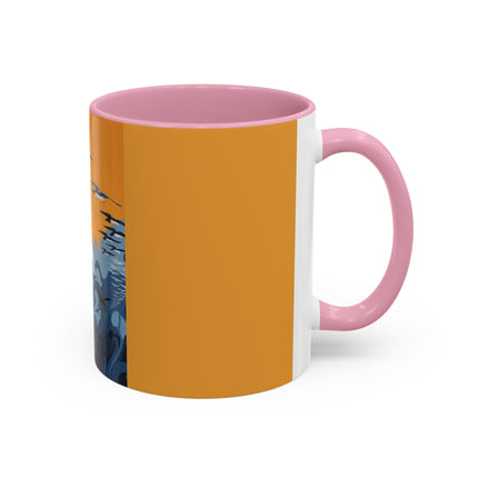 Falcon Mistress Colorful Mugs – Art Deco Majesty & Mythic Freedom