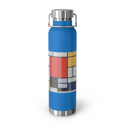 Composition with Red, Yellow, Blue, and Black by Piet Mondrian Copper Vacuum Insulated Bottle, 22oz