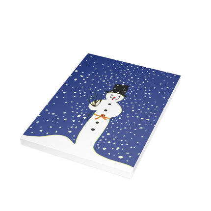 Snowman in Falling Snow Postcard Bundles (envelopes included)