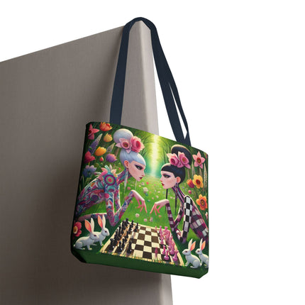 The Spring Gambit: A Fairy’s Move Tote Bag – Whimsical Chess & Spring Magic