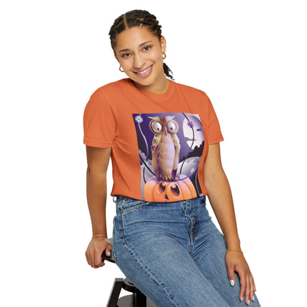 The Startled Pumpkin Unisex Garment-Dyed T-shirt