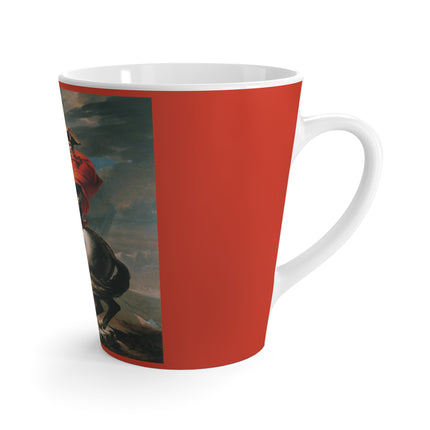 Napoleon Crossing the Alps by Jacques-Louis David Latte Mug