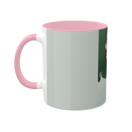 Blooming Lotus Flowers by Ohara Koson Colorful Mugs, 11oz