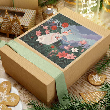 🌹💌 The Garden Of Blown Kisses Kiss-Cut Stickers – Art Deco Floral Romance