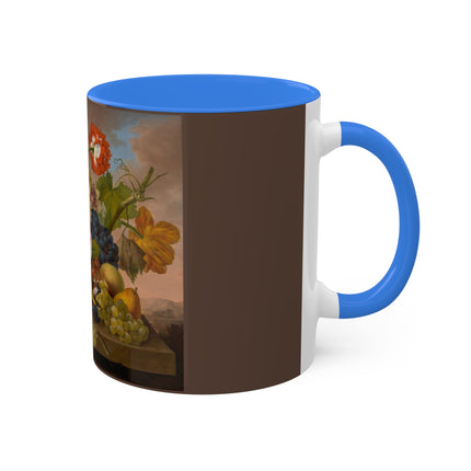 Floral Still Life by Franz Xaver Petter Colorful Mugs, 11oz