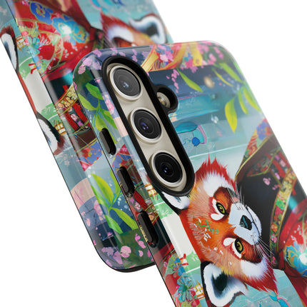 Cybernetic Red Panda Phone Cases