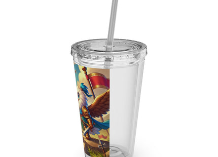 Watchful Guardian Sunsplash Tumbler with Straw, 16oz
