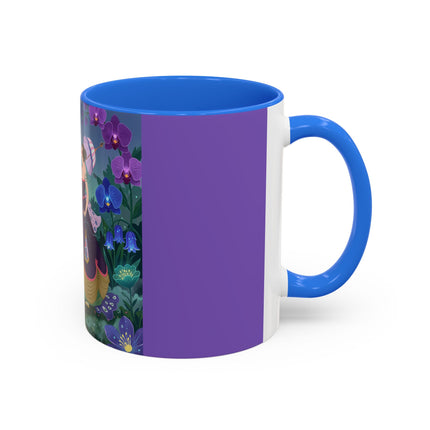 The Ladies Of The Moonlit Garden Colorful Mugs – Art Deco Floral Elegance