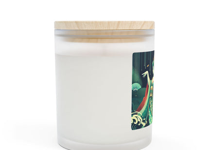 Mermaid Queen Rising from the Deep Frosted Glass Candle, 11oz